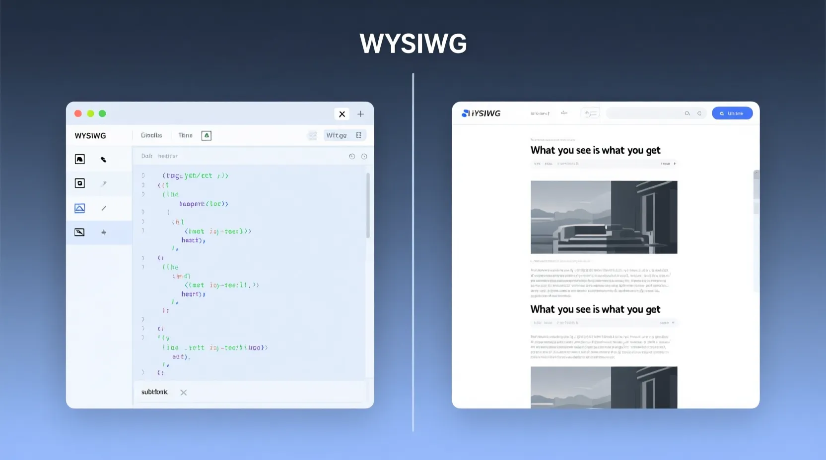 WYSIWYG Editor